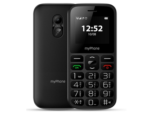 Halo A, Menu, Dual Sim, 4,5 Cm (1.77"), 0,3 Mp, 800 Mah, Sort fra Myphone