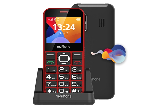 Halo 3, Menu, Single Sim, 5,87 Cm (2.31"), 0,3 Mp, 1000 Mah, Rød fra Myphone
