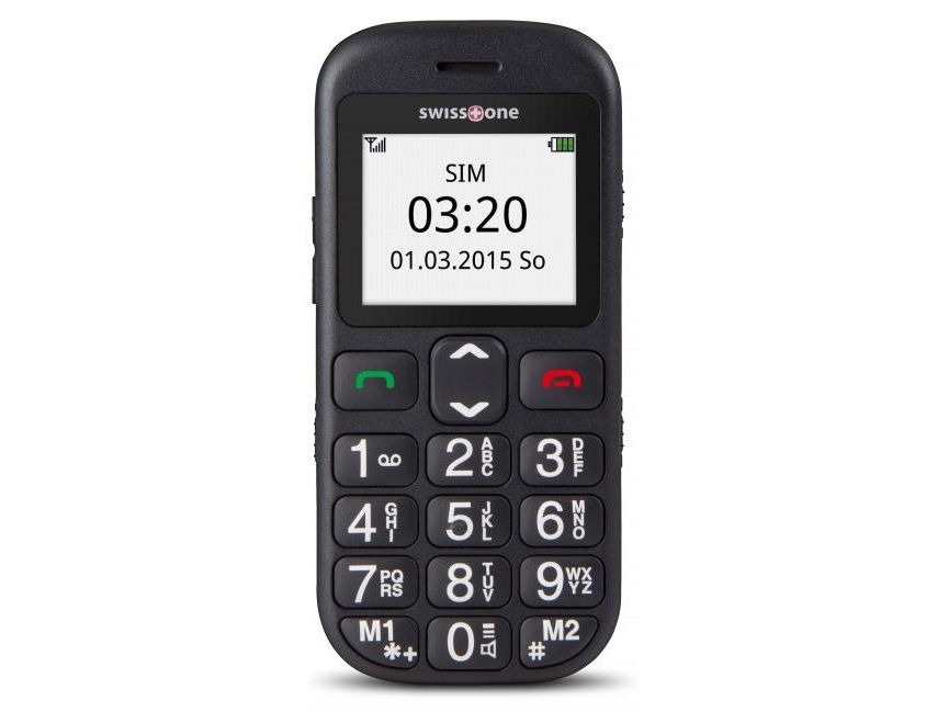 Bbm 320c, Menu, Single Sim, 4,5 Cm (1.77"), Bluetooth, 600 Mah, Sort fra Swisstone