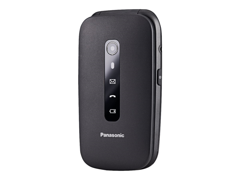 Kx Tu550   4g Funktionstelefon   Ram 64 Mb   Microsd Slot   Lcd Skærm   240 X 320 Pixels   Rear Camera 1,2 Mp   Sort fra Panasonic