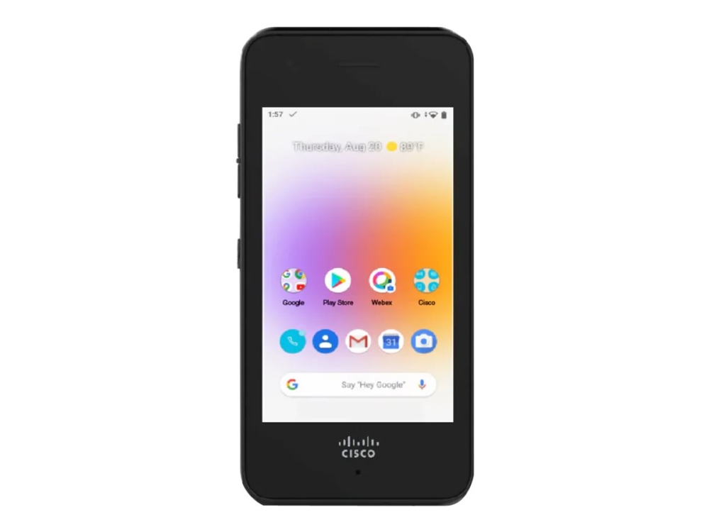 Webex 840   Smartphone   Ram 3 Gb   Intern Hukommelse 32 Gb   4"   800 X 480 Pixels   Rear Camera 8 Mp   Front Camera 2 Mp fra Cisco