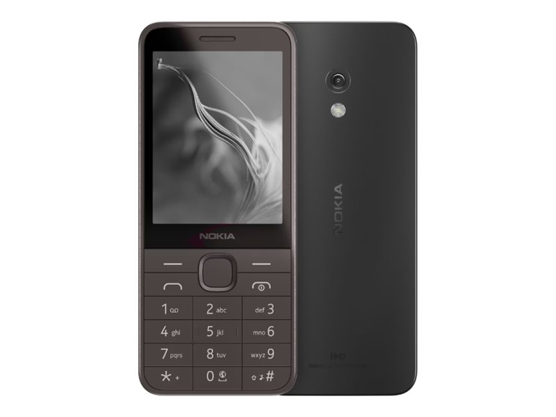 Nokia 235 4g (2024)   4g Funktionstelefon   Dual Sim   Ram 64 Mb   Intern Hukommelse 128 Mb   Microsd Slot   Rear Camera 2 Mp   Sort fra Hmd Global