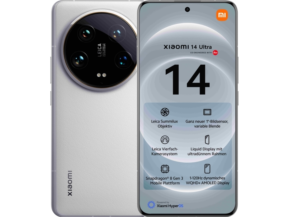 14 Ultra   5g Smartphone   Dual Sim   Ram 16 Gb   Intern Hukommelse 512 Gb   Oled Skærm   6.73"   3200 X 1440 Pixels (120 Hz)   4x Bagkameraer fra Xiaomi