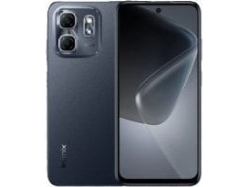 Hot 50i 17 Cm (6,7&quot ) Hybrid Dual Sim Android 14 4g Usb Type C 4 Gb 128 Gb 5000 Mah Sort fra Infinix