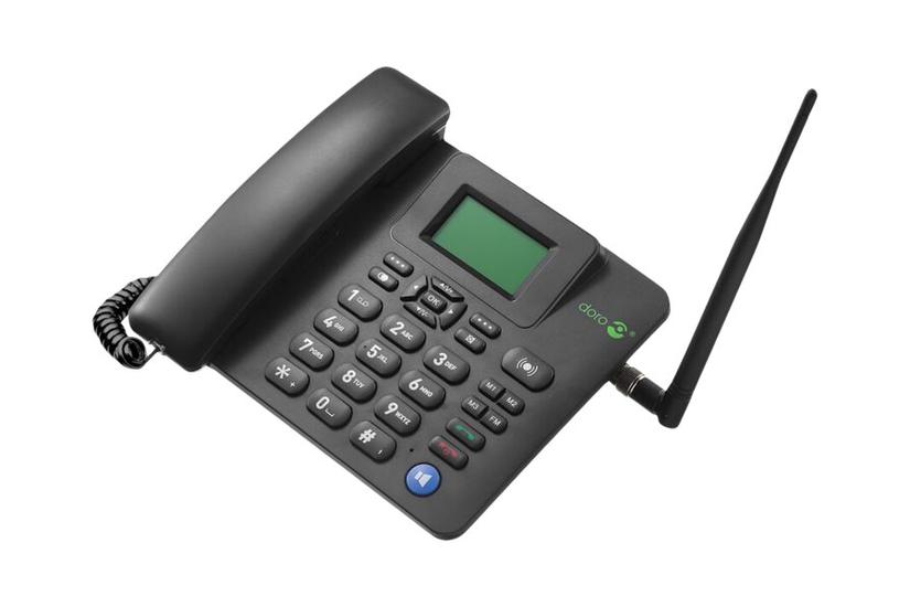 4100h   Sort   4g Fast Mobiltelefon   80 Mb   Gsm fra Doro