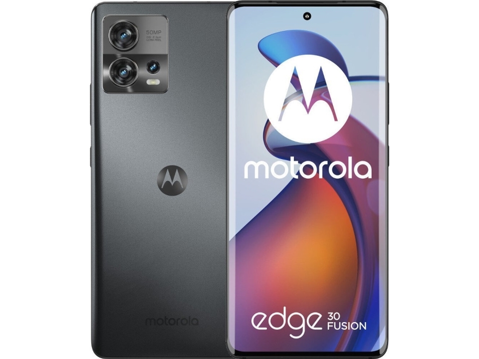 Edge 30 Fusion, 16,6 Cm (6.55"), 8 Gb, 128 Gb, 50 Mp, Android 12, Grå fra Motorola