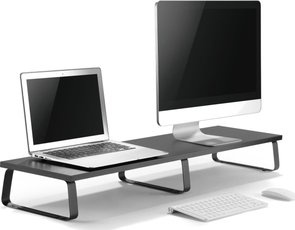 Laptopstativ     Dual Riser S Hylde Til To Skærme fra Mozos