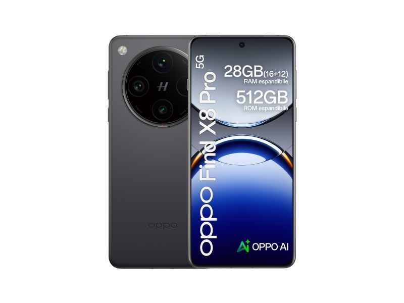 Find X8 Pro , 17,2 Cm (6.78"), 16 Gb, 512 Gb, 50 Mp, Android 15, Sort fra Oppo