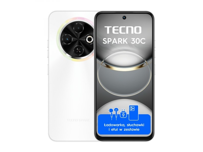 Spark 30c 8 256gb White Smartphone (4894947051791) fra Tecno