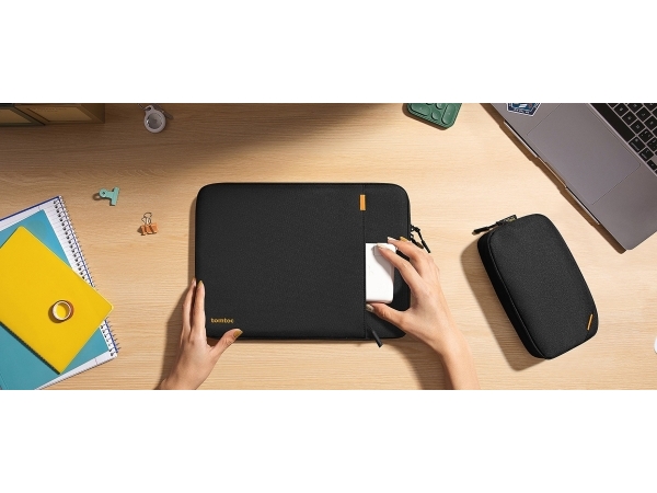 Etui     Sleeve Kit   13" Macbook Pro   Air, Black fra Tomtoc