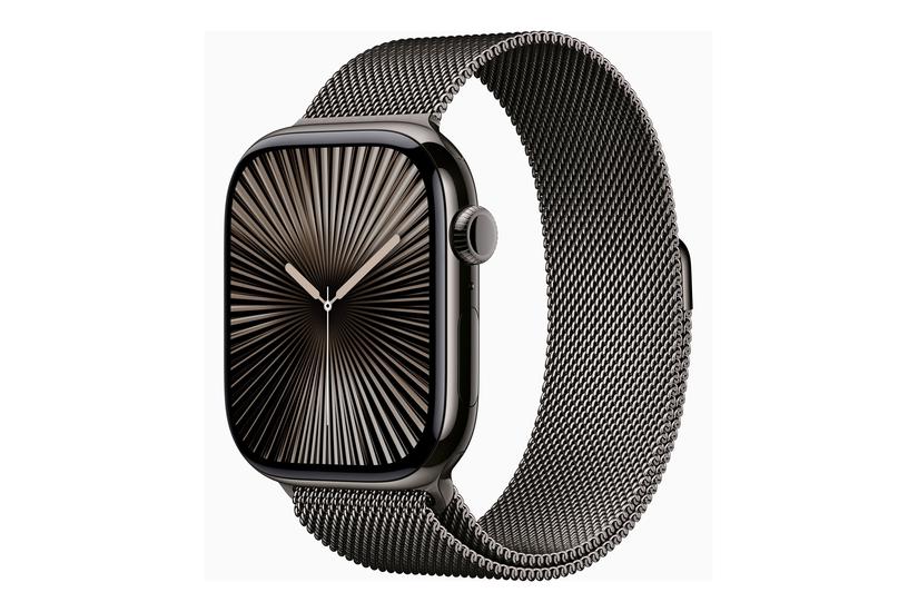 Watch Series 10 (gps + Cellular)   Skifer Titanium   Smart Ur Med Milanesisk Løkke   Skifer   64 Gb fra Apple